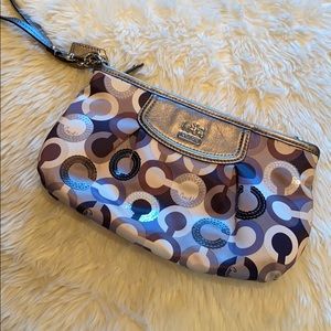 Coach Wristlet with Sequins